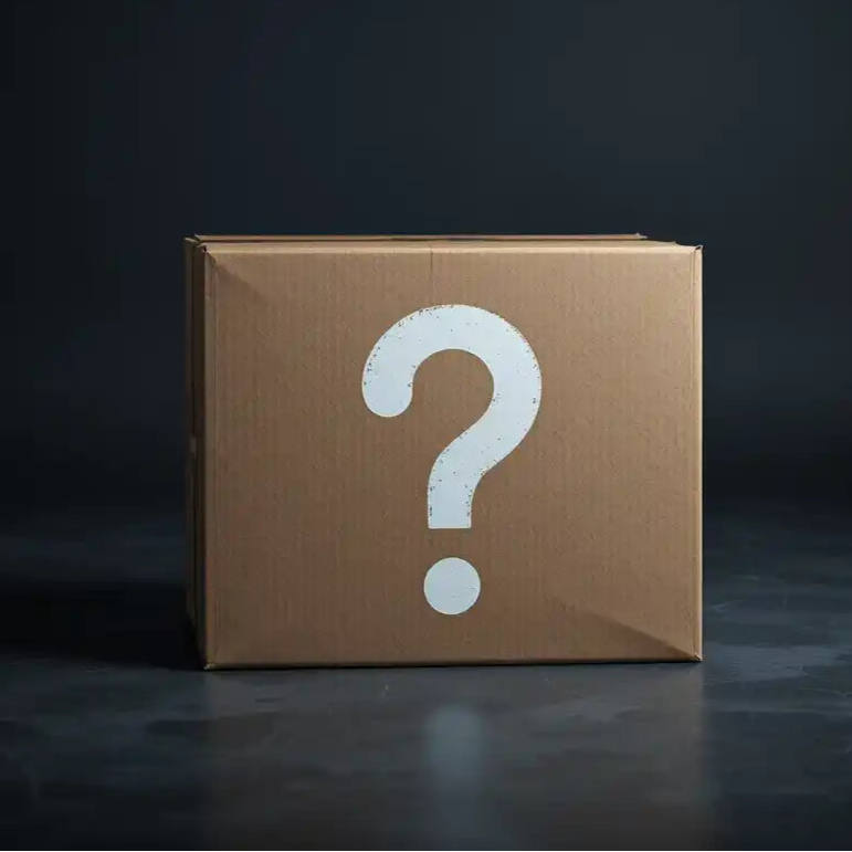 Caja con contenido incógnito