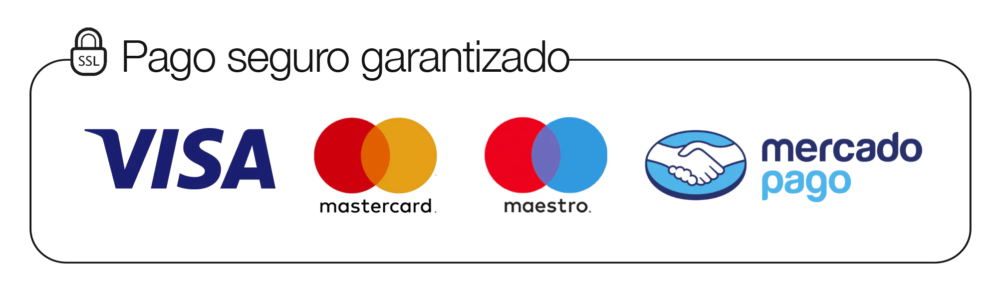 Visa, Mastercard, Mercado Pago