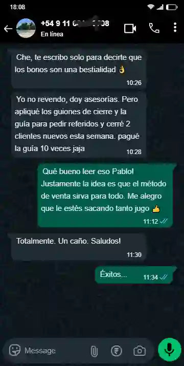 Testimonio de cliente